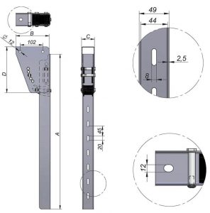 Soporte antiempotramiento lateral